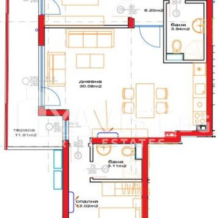 Sale Three-rooms apartment Burgas